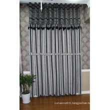 horizontal stripe polyester curtain fabric/ cheap curtain